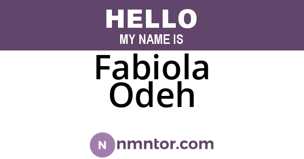 Fabiola Odeh