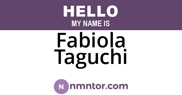 Fabiola Taguchi