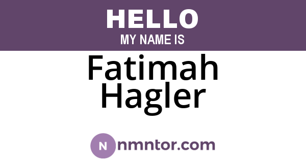 Fatimah Hagler