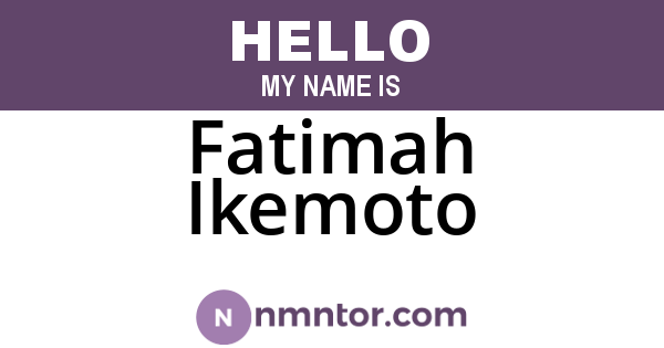 Fatimah Ikemoto