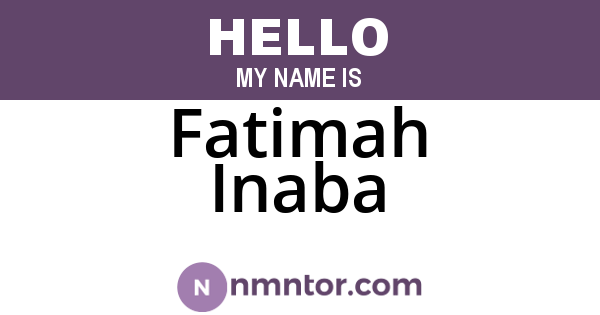 Fatimah Inaba