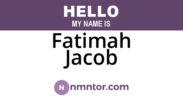 Fatimah Jacob