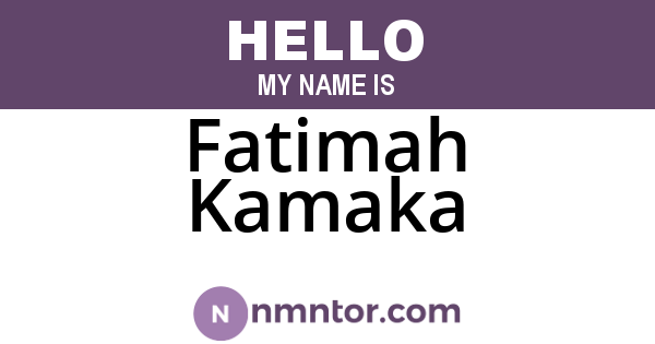 Fatimah Kamaka
