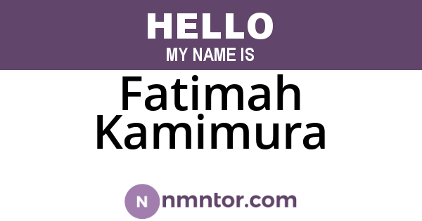 Fatimah Kamimura