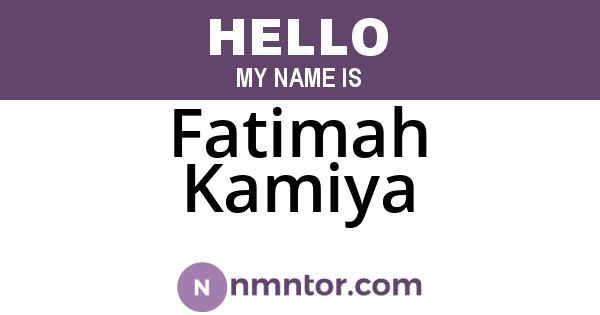 Fatimah Kamiya
