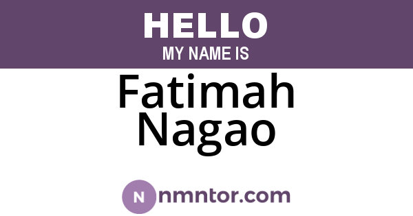 Fatimah Nagao