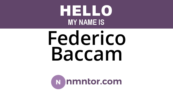 Federico Baccam