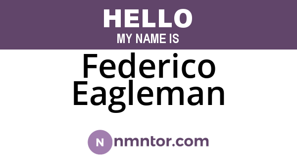 Federico Eagleman