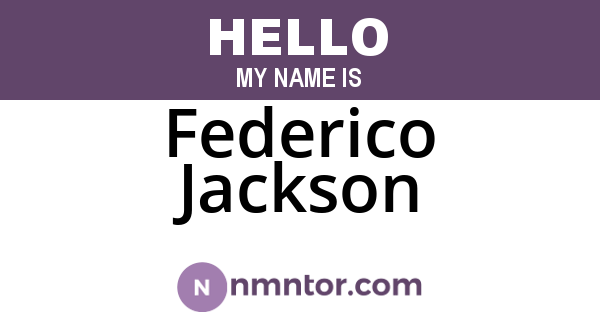 Federico Jackson
