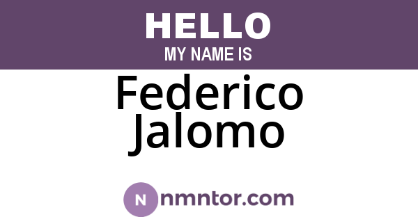 Federico Jalomo