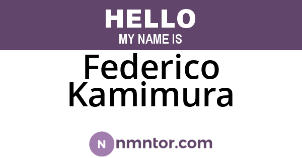 Federico Kamimura