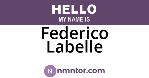 Federico Labelle