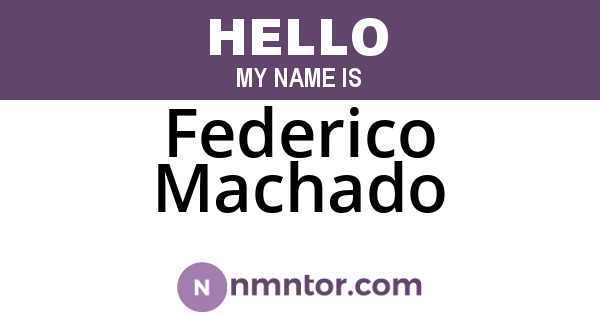 Federico Machado
