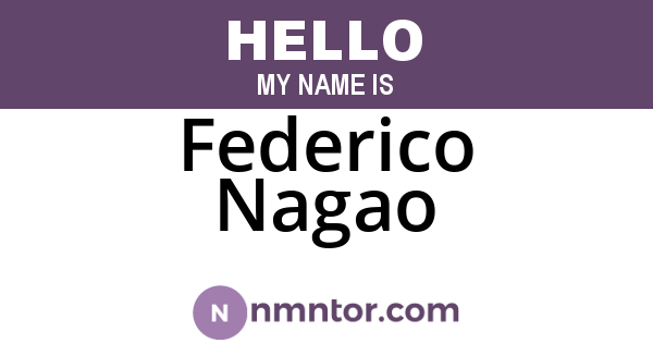 Federico Nagao