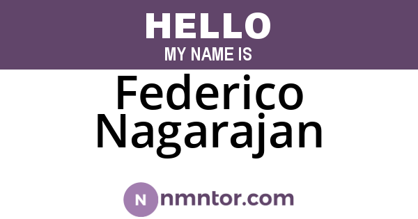 Federico Nagarajan