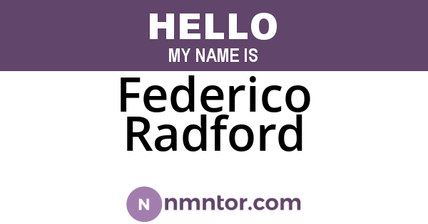Federico Radford