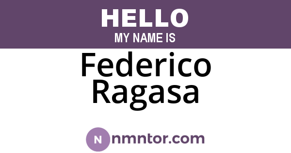 Federico Ragasa