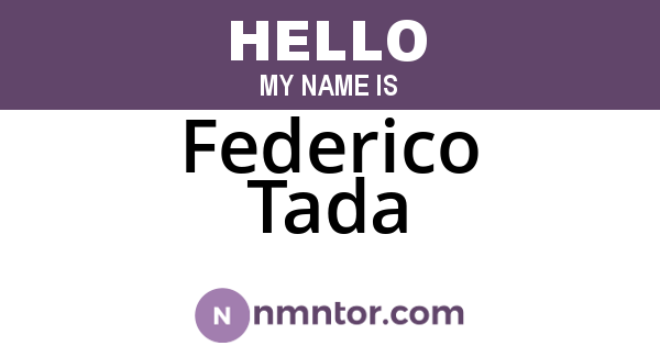 Federico Tada