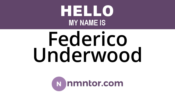 Federico Underwood