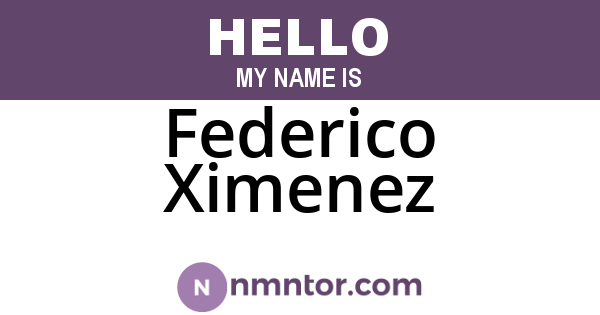 Federico Ximenez
