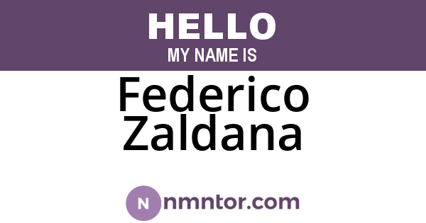Federico Zaldana