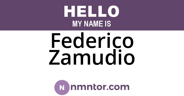 Federico Zamudio