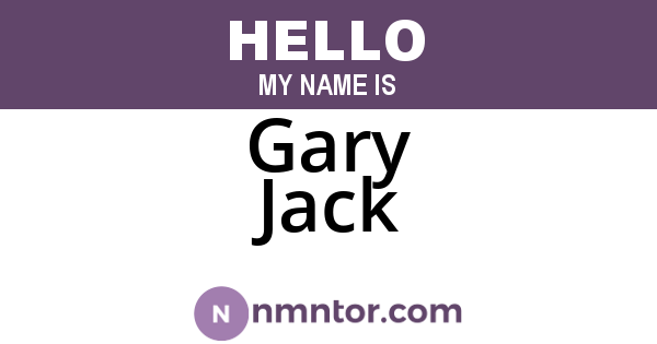 Gary Jack