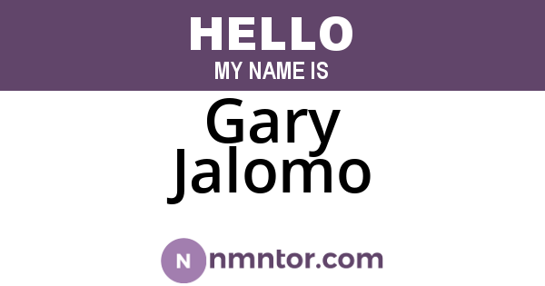 Gary Jalomo