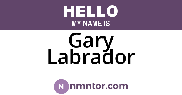 Gary Labrador