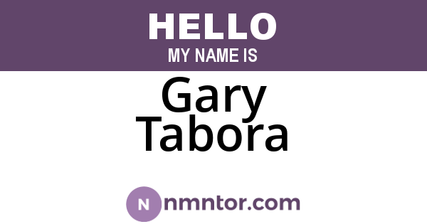 Gary Tabora
