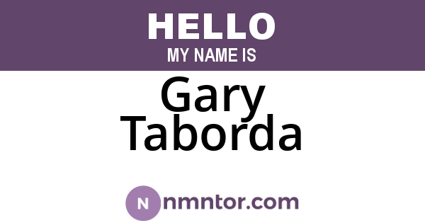 Gary Taborda