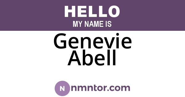 Genevie Abell