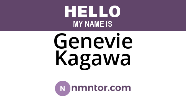 Genevie Kagawa