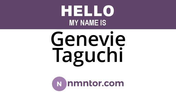 Genevie Taguchi