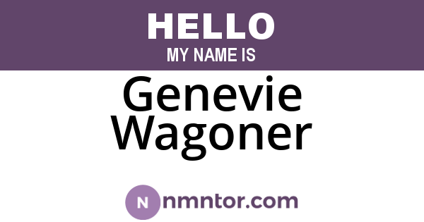Genevie Wagoner