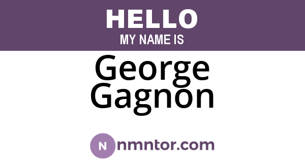 George Gagnon