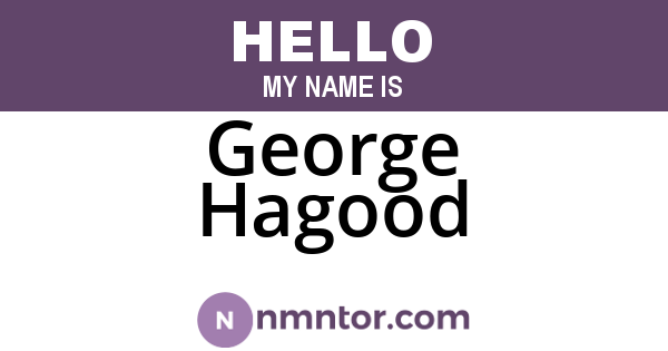 George Hagood