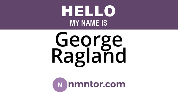 George Ragland
