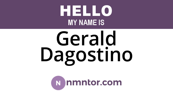 Gerald Dagostino