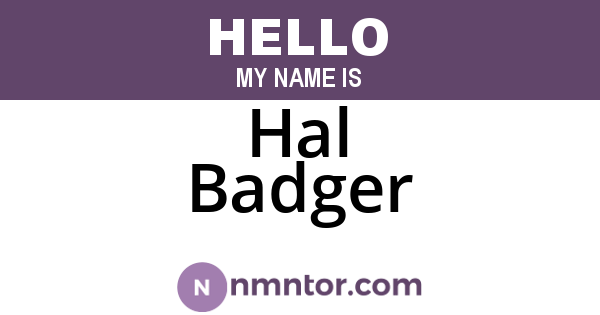 Hal Badger