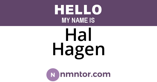 Hal Hagen