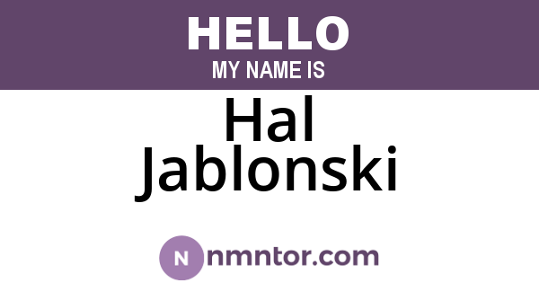 Hal Jablonski