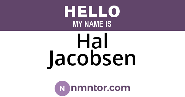 Hal Jacobsen