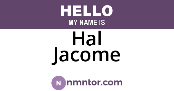 Hal Jacome