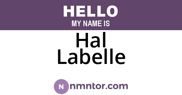 Hal Labelle