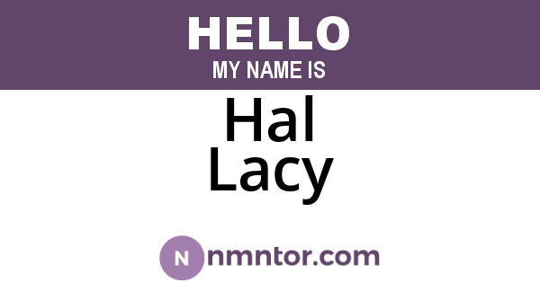 Hal Lacy