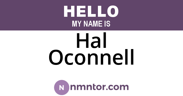 Hal Oconnell