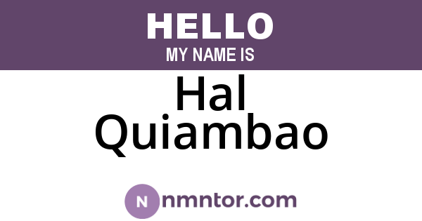 Hal Quiambao