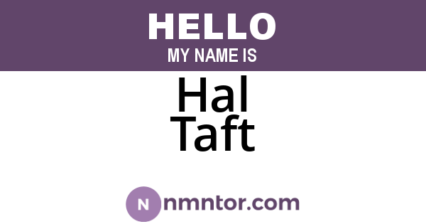 Hal Taft