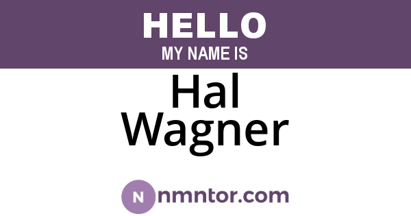 Hal Wagner